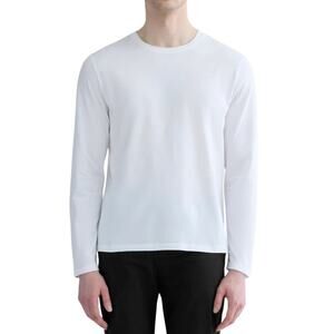 Everlane The Essential Long Sleeve Tee White size Large NWT